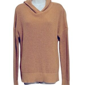 Cynthia Rowley cable knit hooded sweater womens medium